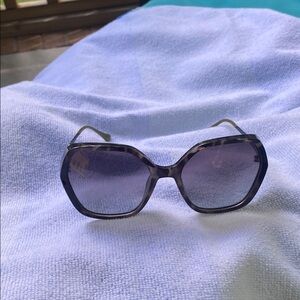 Christian Siriano Gray Geometric Sunglasses